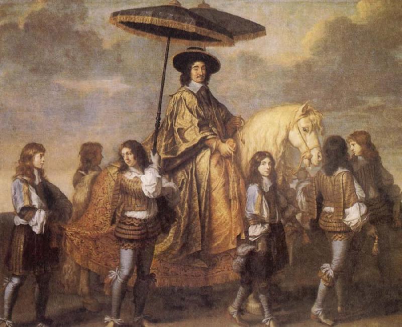 LE BRUN, Charles Chancellor Seguier at the Entry of Louis XIV into Paris in 1660 oil painting image